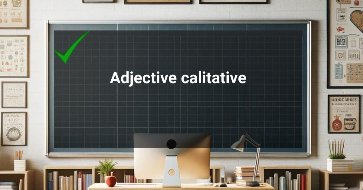 Adjective calitative