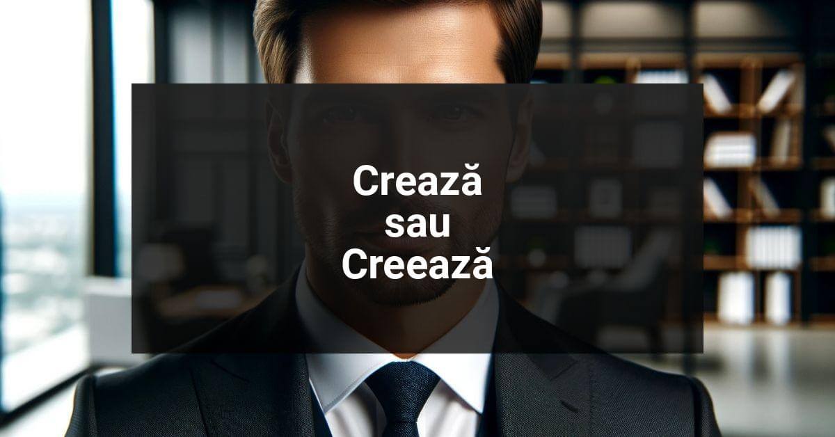 Cum e corect Crează sau Creează