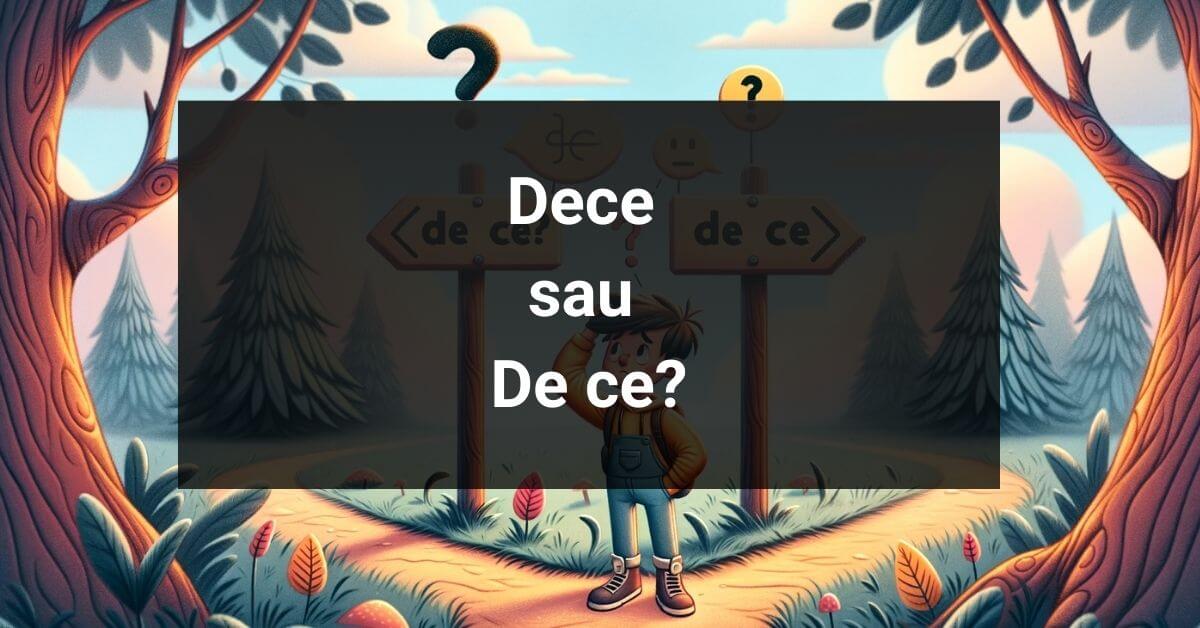 "Dece" sau "De Ce?" - Care este Forma Corectă?