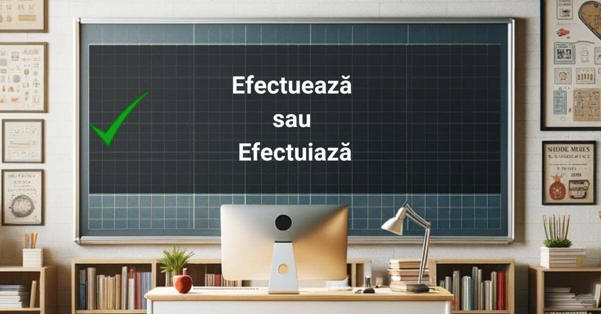 Efectuează sau Efectuiază