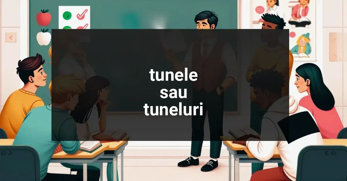 Tunele sau Tuneluri. Află pluralul corect de la tunel