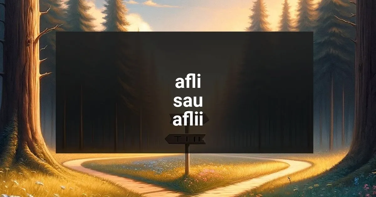 Afli sau aflii? Află cum spui corect în limba română