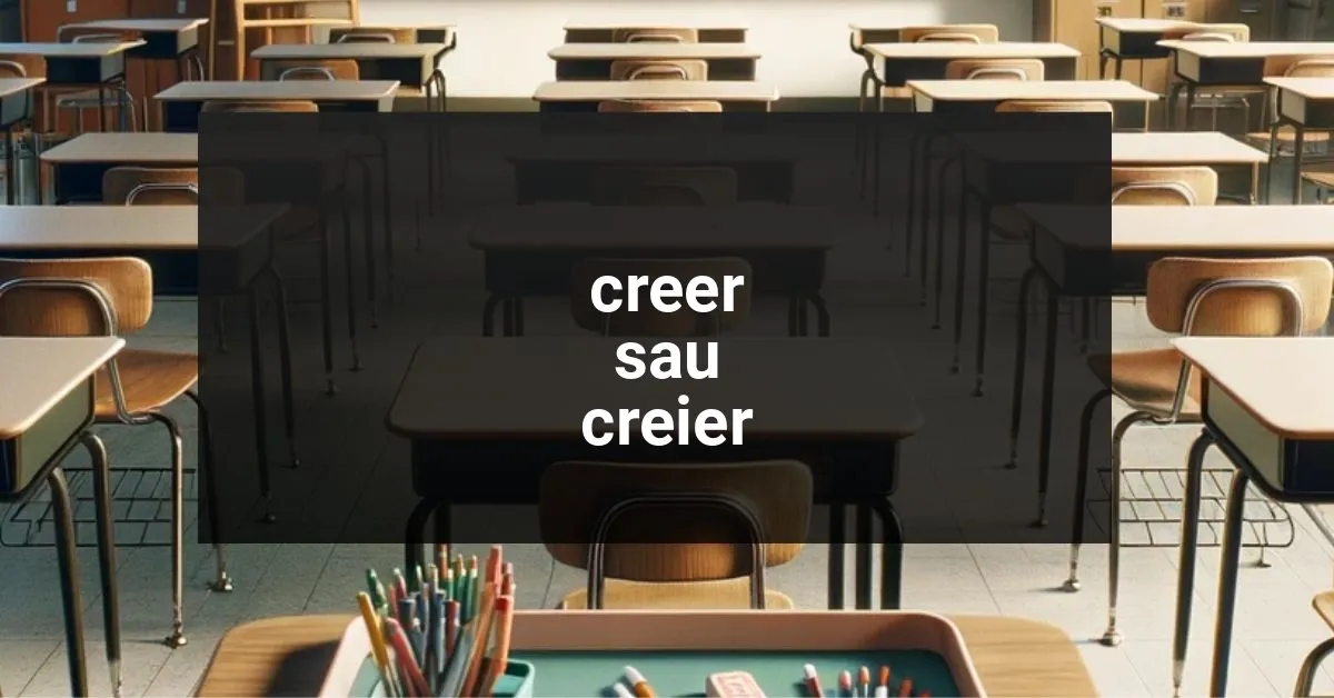 Corect: Creer sau Creier?