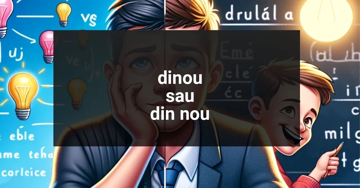 Dinou sau Din Nou - Cum e corect?