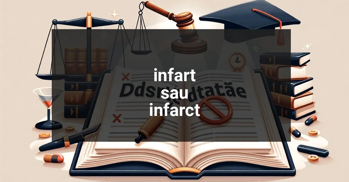 Corect: Infarct sau Infard? Deslușim Încurcătura Gramaticală