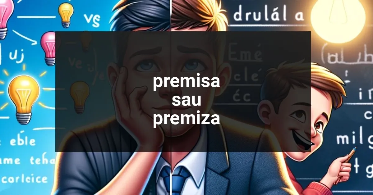 Corect Premisă sau Premiză?