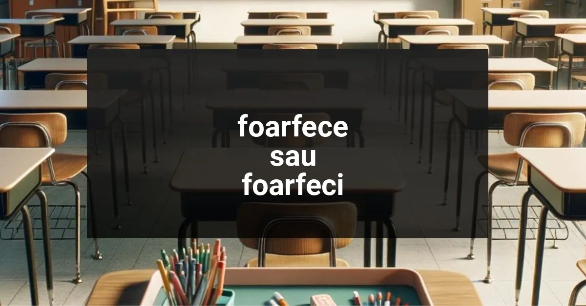 Spui corect Foarfece sau Foarfeci? Află cum!