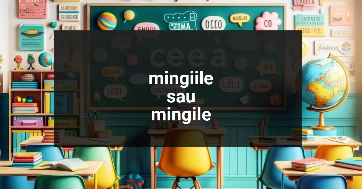 Corect mingiile sau mingile?