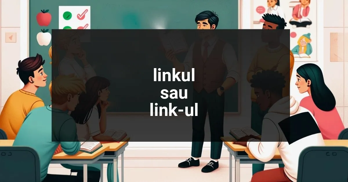 Corect linkul sau link-ul?