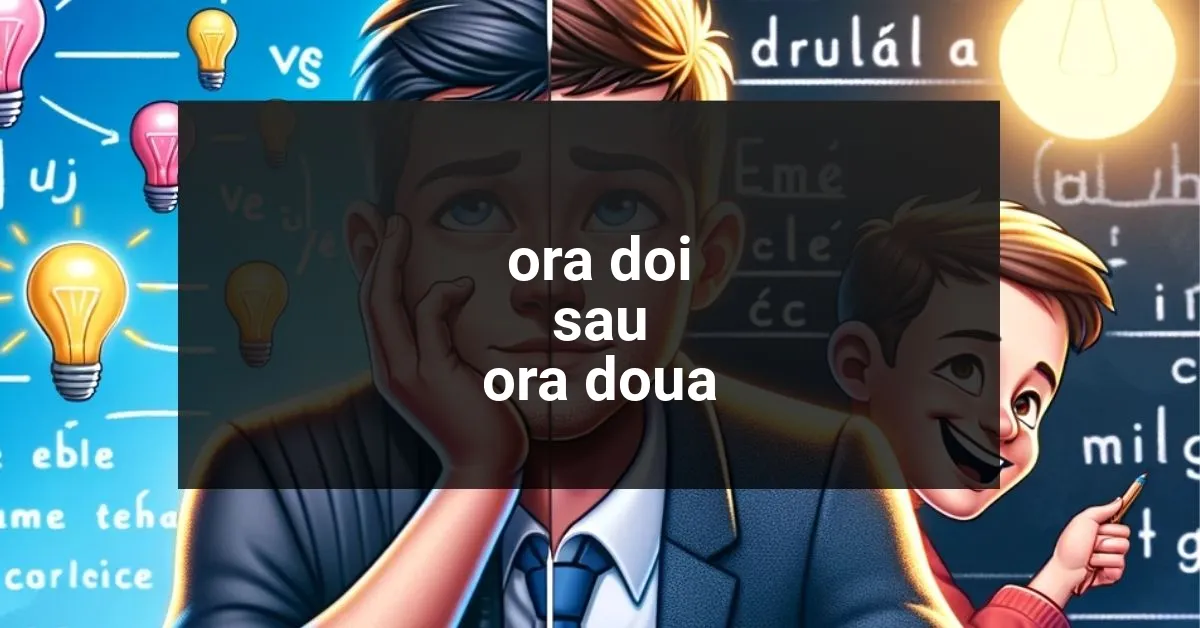 Corect Ora Doi sau Ora Două?